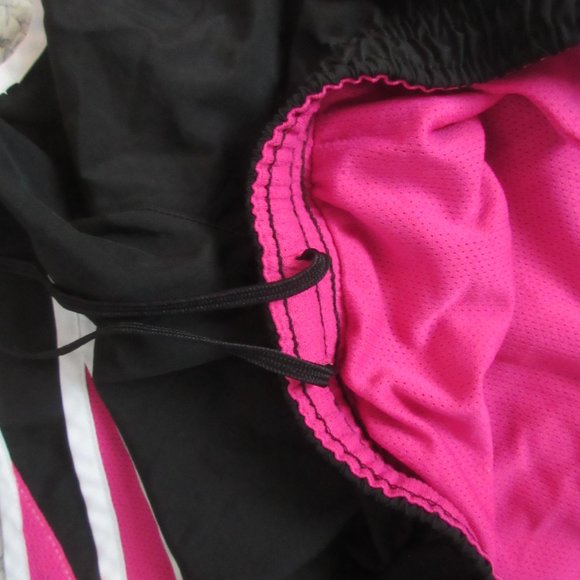 pink and black athletic running shorts - Picture 3 of 4